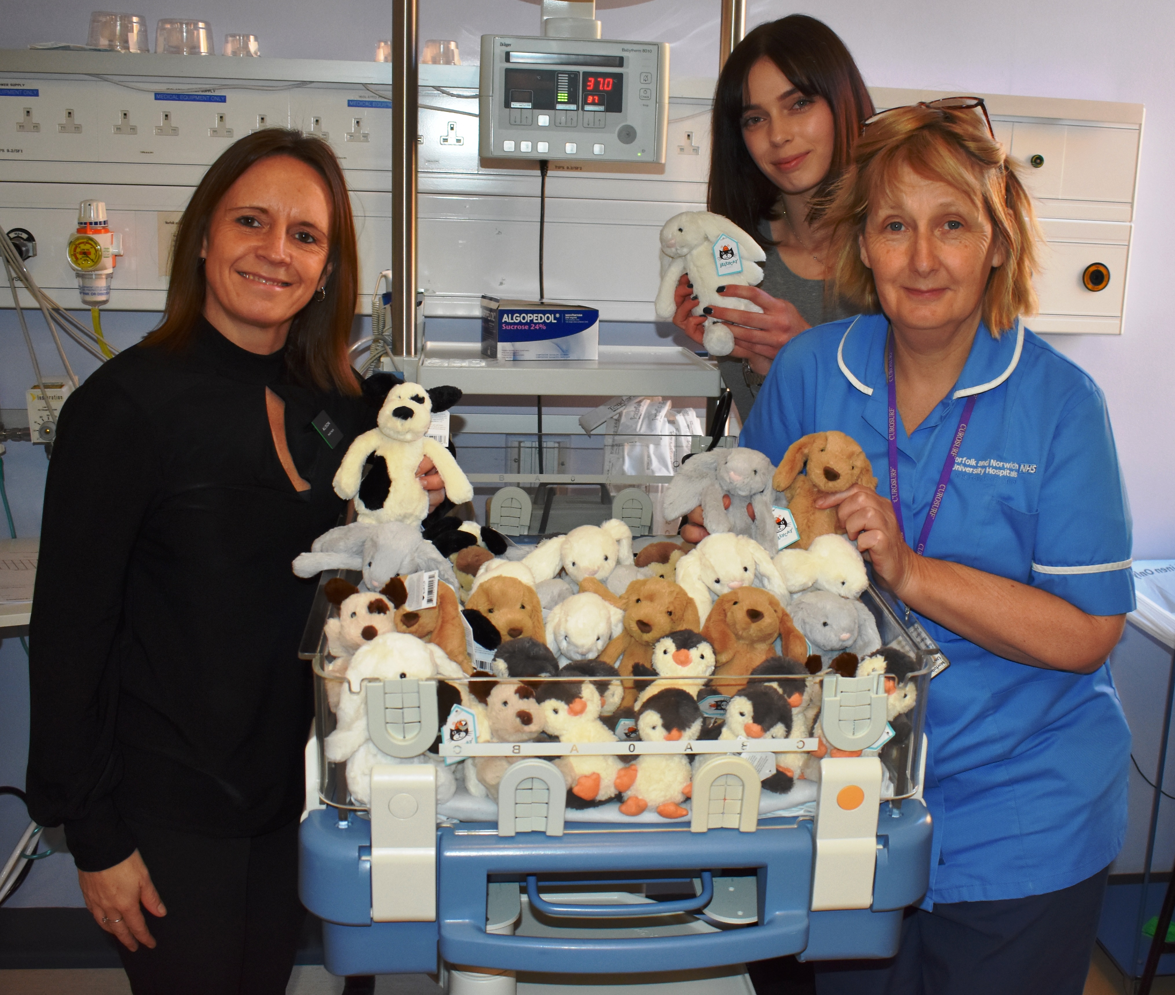 John Lewis staff make special delivery to NICU